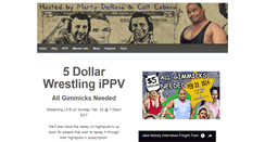 Desktop Screenshot of 5dollarwrestling.com